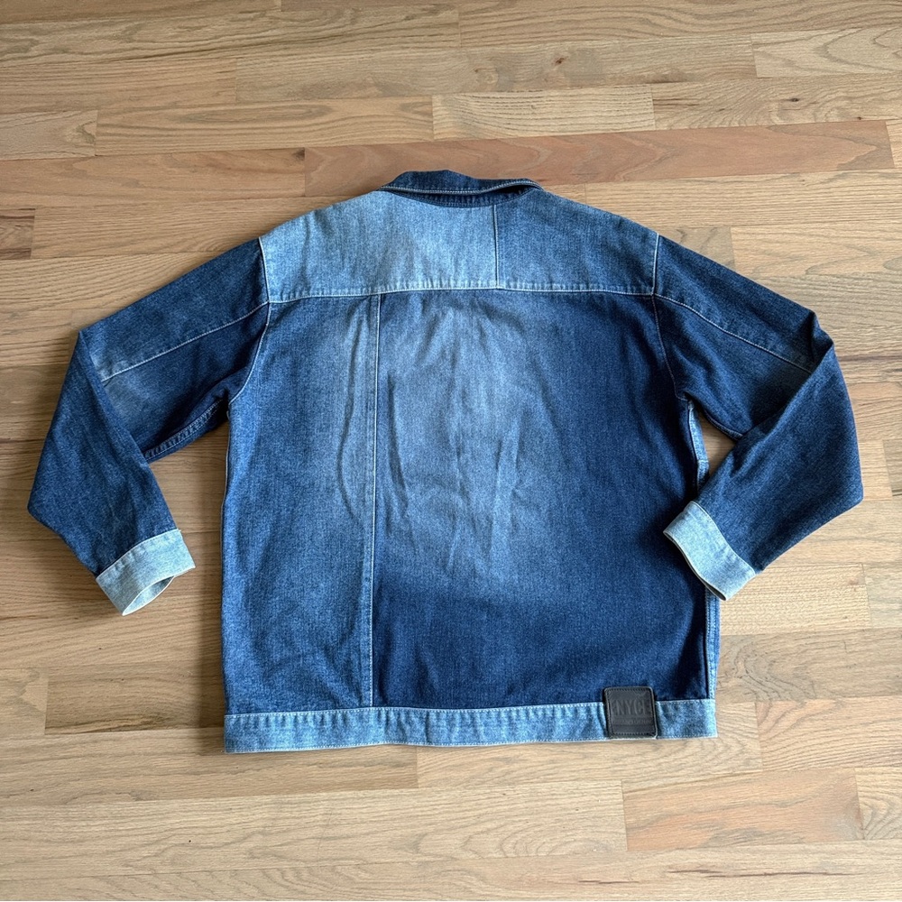 Vintage Enyce Men’s Patchwork Jean Jacket L - Picture 4 of 9